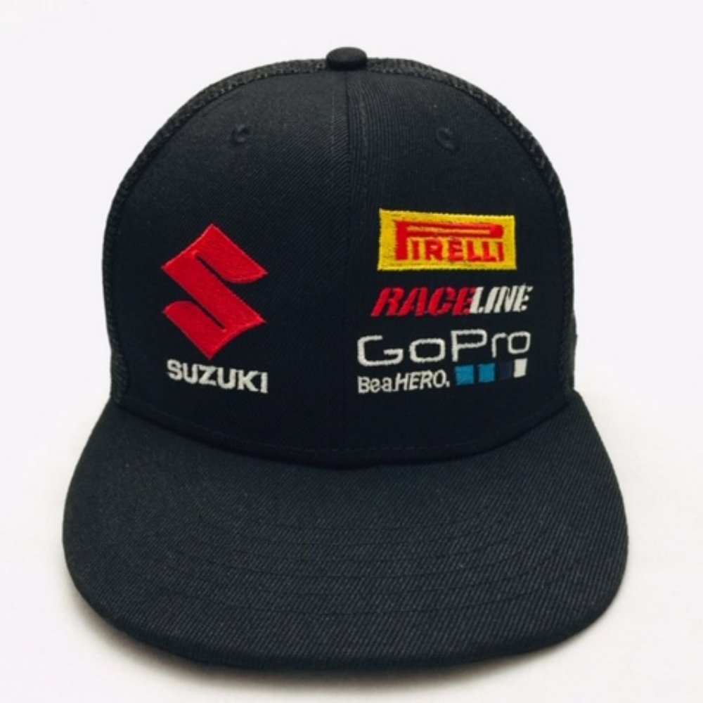 Black Embroidered Cap